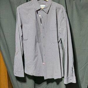 Goodfellow & Co Black and White Gingham Shirt